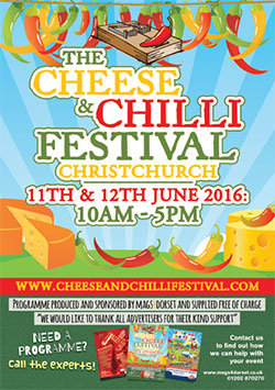 Christchurch Cheese & Chilli Programme 2016 front cover