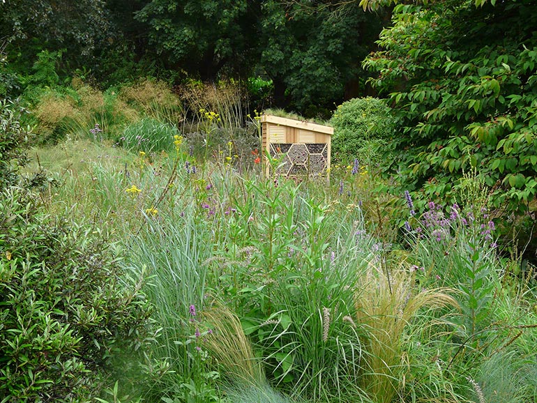 Knoll's luxury bee hotel awaits residents in the Sunny Meadow