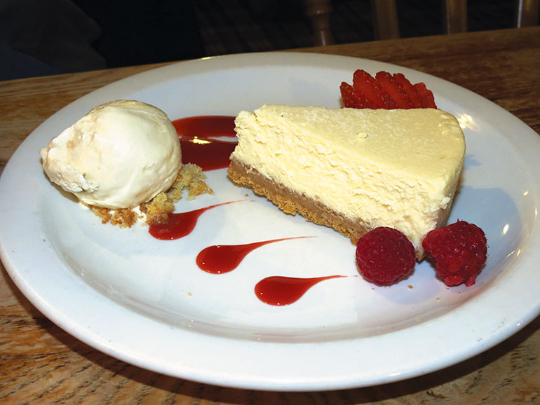 The Elm Tree, New York cheesecake