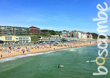 “Boscombe Beach & Paddle Boards” by Kate Watson