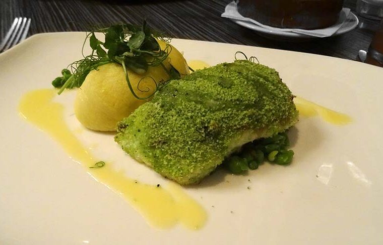 Hake and Crab Herb Crust at Upper Deck