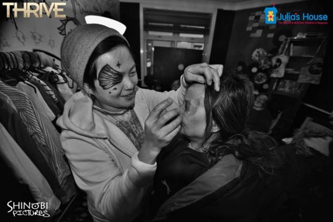 Face painting at Thrive Charity Event