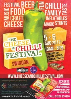 Cheese & Chilli Festival Swindon 2017 programme front cover