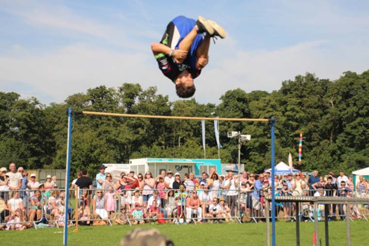 Pedal Power versus Parkour at the Rotary Rustic Fayre 2017