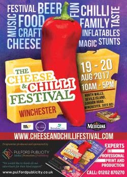Cheese & Chilli Festival Winchester 2017 programme front cover