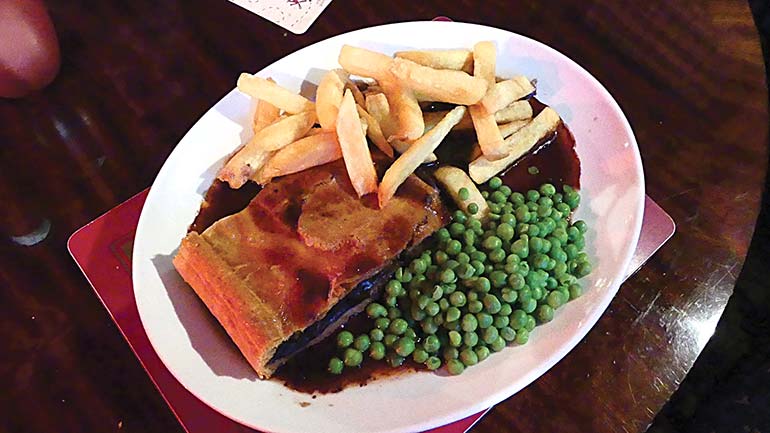 Cross Keys steak pie