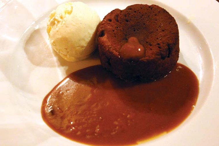 Old Inn chocolate fondant