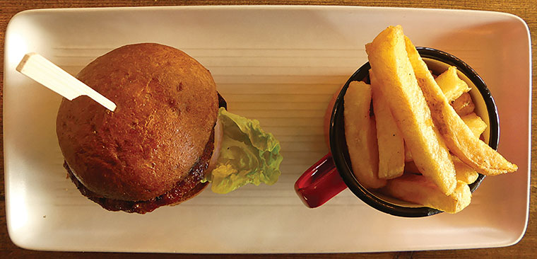 Alice Lisle pork chorizo burger