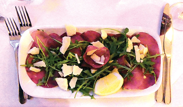 La Lambretta Bresaola with Grana Pedano