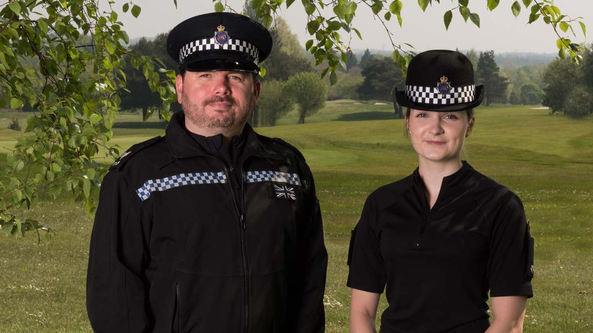 Sgt Simon Kempton and PC Charlotte Harvey