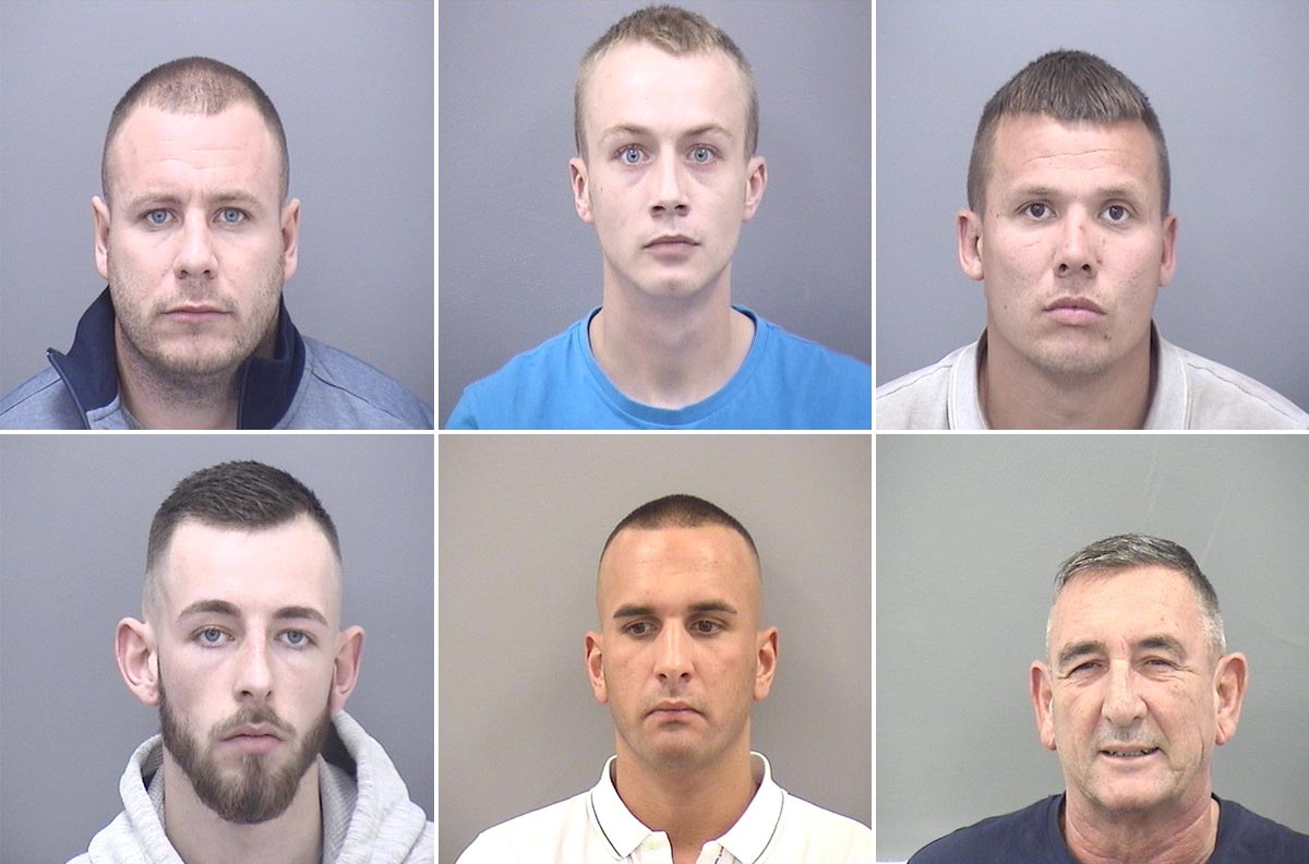 Drug dealing operation: six sentenced