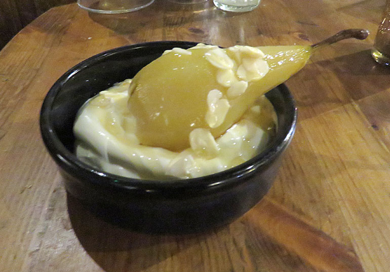 Avon Causeway poached pear