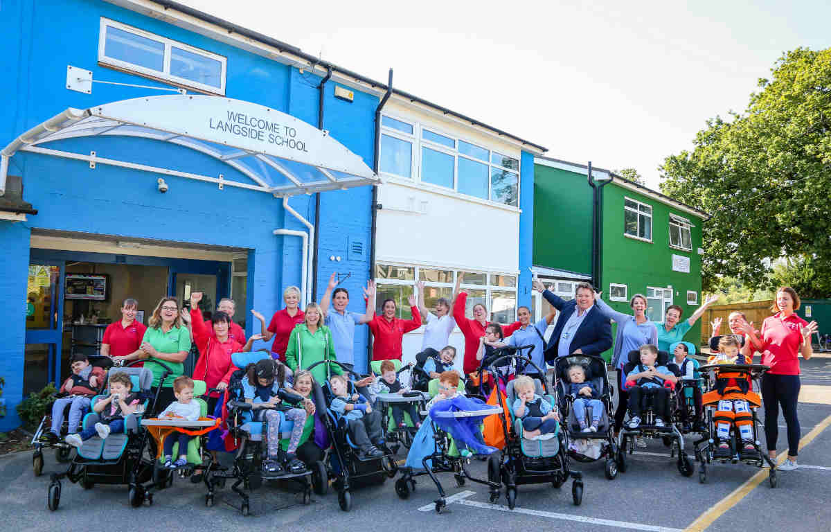 Care home neighbours give Dorset school a brighter look