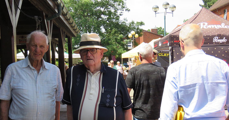 Local man Mick Arnold MBE praised the market as good for Ferndown