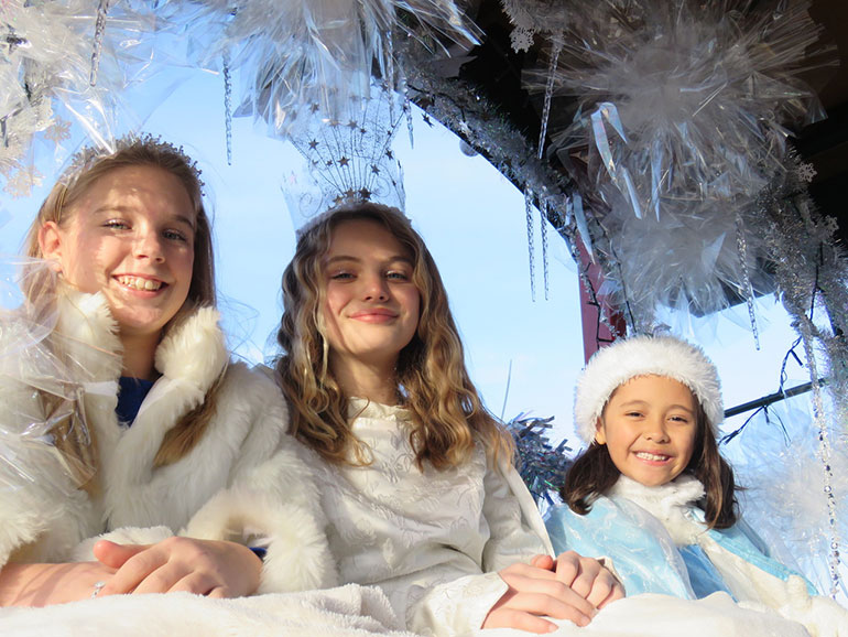 Save the Children snow princess and snow attendants