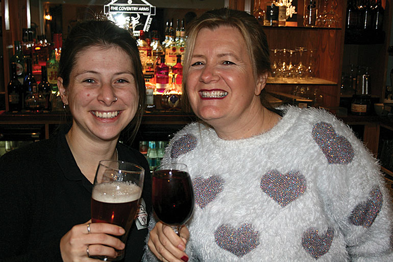 ﻿﻿Sadie Kerslake-Smith with Fran Tatman from Coventry Arms