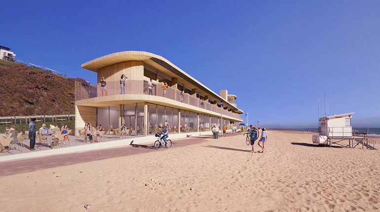 Photo visualisation courtesy of Footprint Architects shows proposal at Southbourne beach