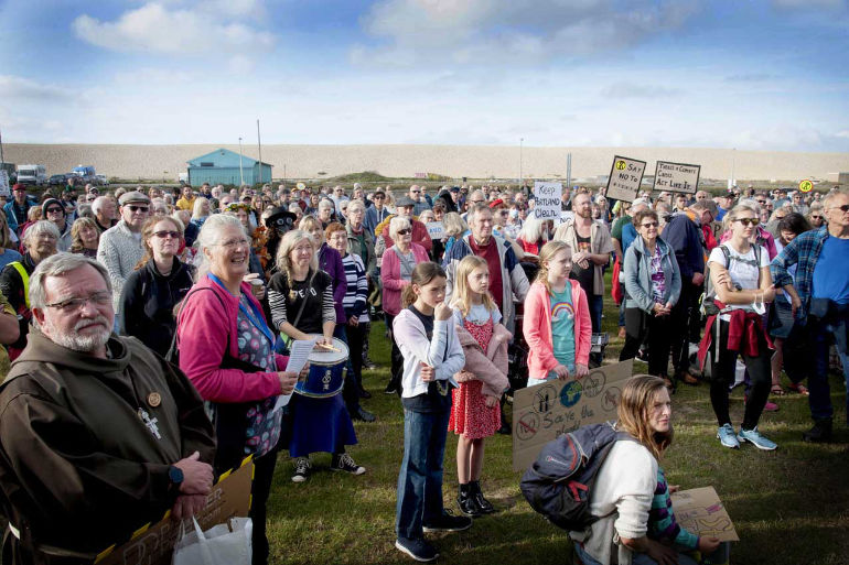 Over 650 Stop Portland Waste Incinerator campaigners attended a march on Portland © Dave Penman