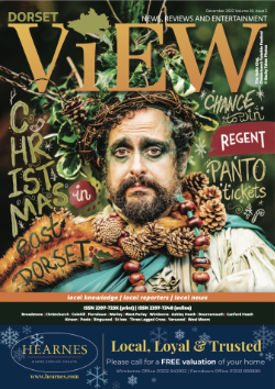 Dorset View magazine December 2022 front cover