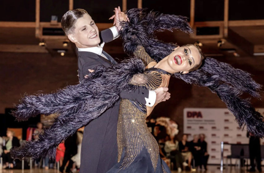 Diana Martynets and her dance partner Lachlan Mcintosh