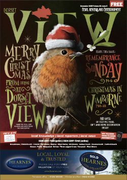 Dorset View magazine December 2025 front cover