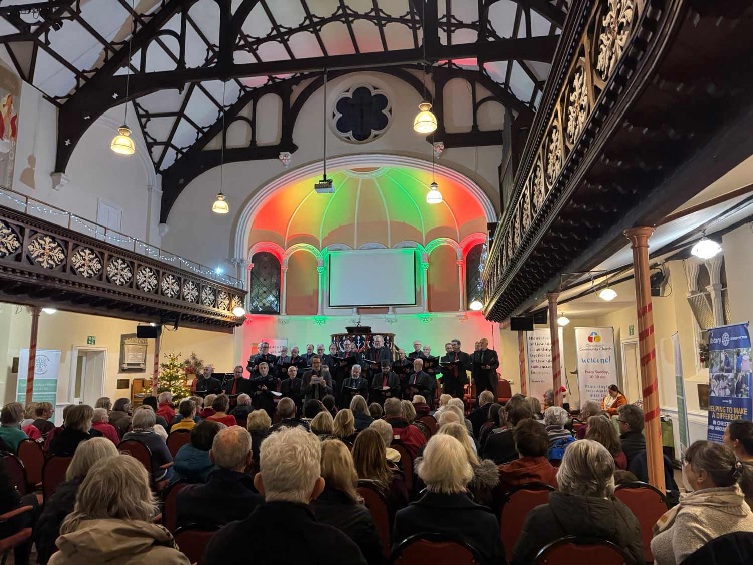 Bournemouth Male Voice Choir performed on 15 December in Christchurch Community Church in Millhams Street © CLAC