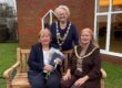 L–R: Cynthia Moss, the Mayor of Christchurch, Cllr Vivienne Charrett, and Chair of BCP Council, Cllr Lesley Dedman