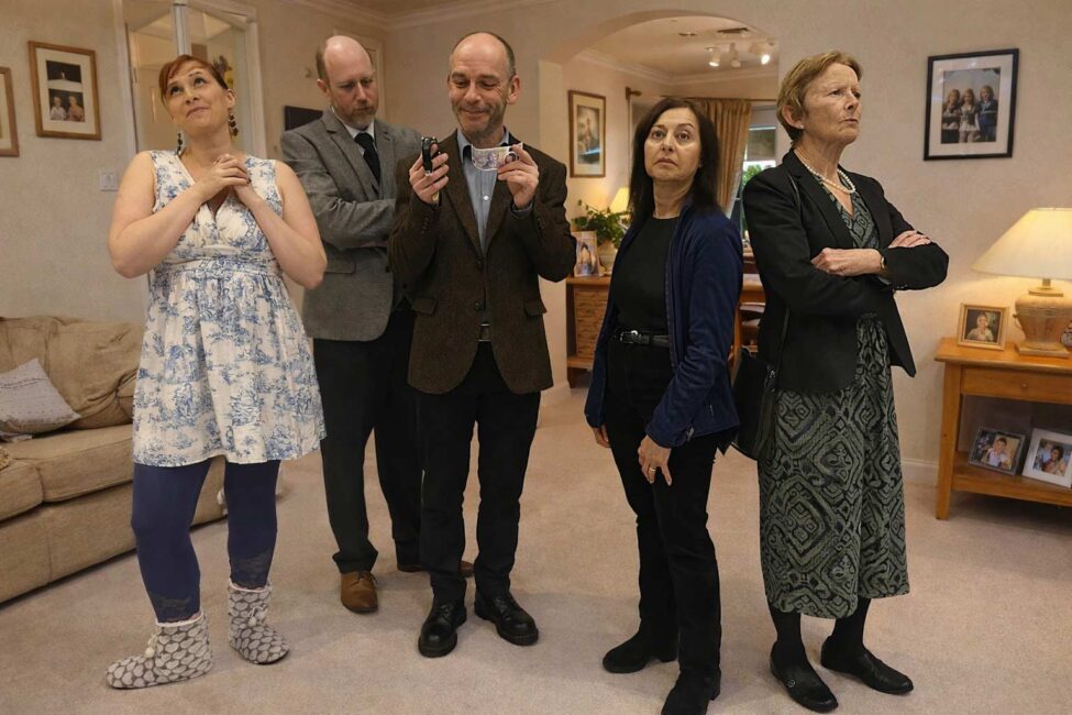The family: Sali Pike, Andy Gill, Stuart Glossop, Molly Jackson and Judy Garrett