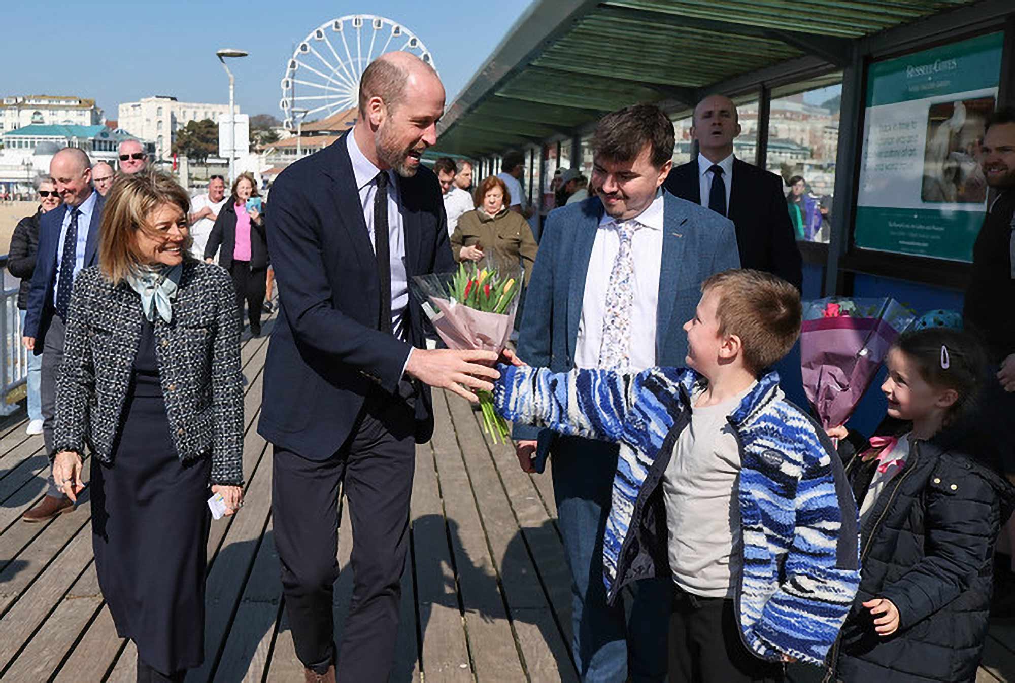 The Prince on Bournemouth Pier © The Royal Foundation