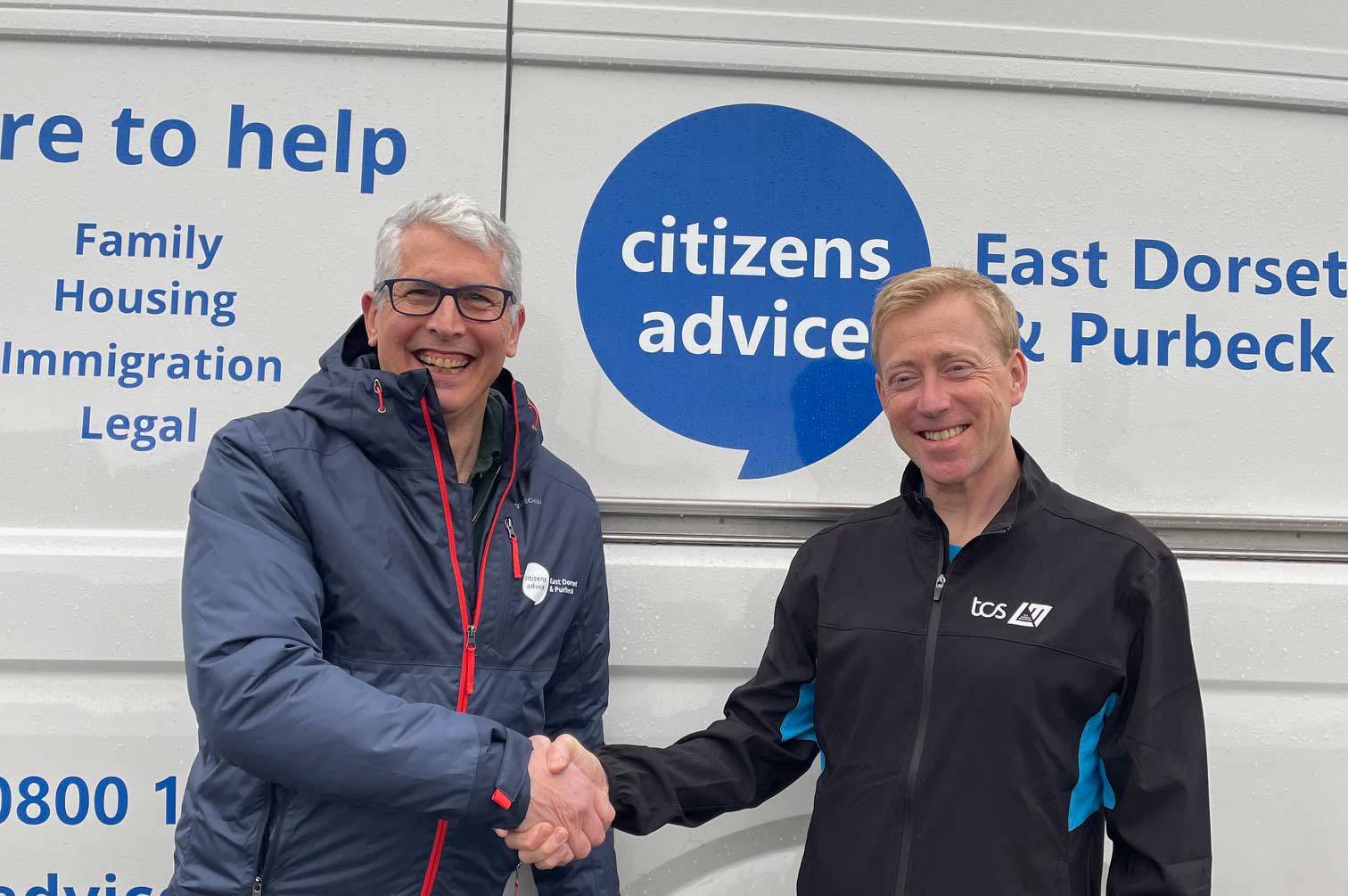 L–R: Paul Gosling with Gareth Broom