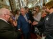 Lizzie Eden and Steve Duckett with The King at the Windsor Castle reception © Ian Jones Photography