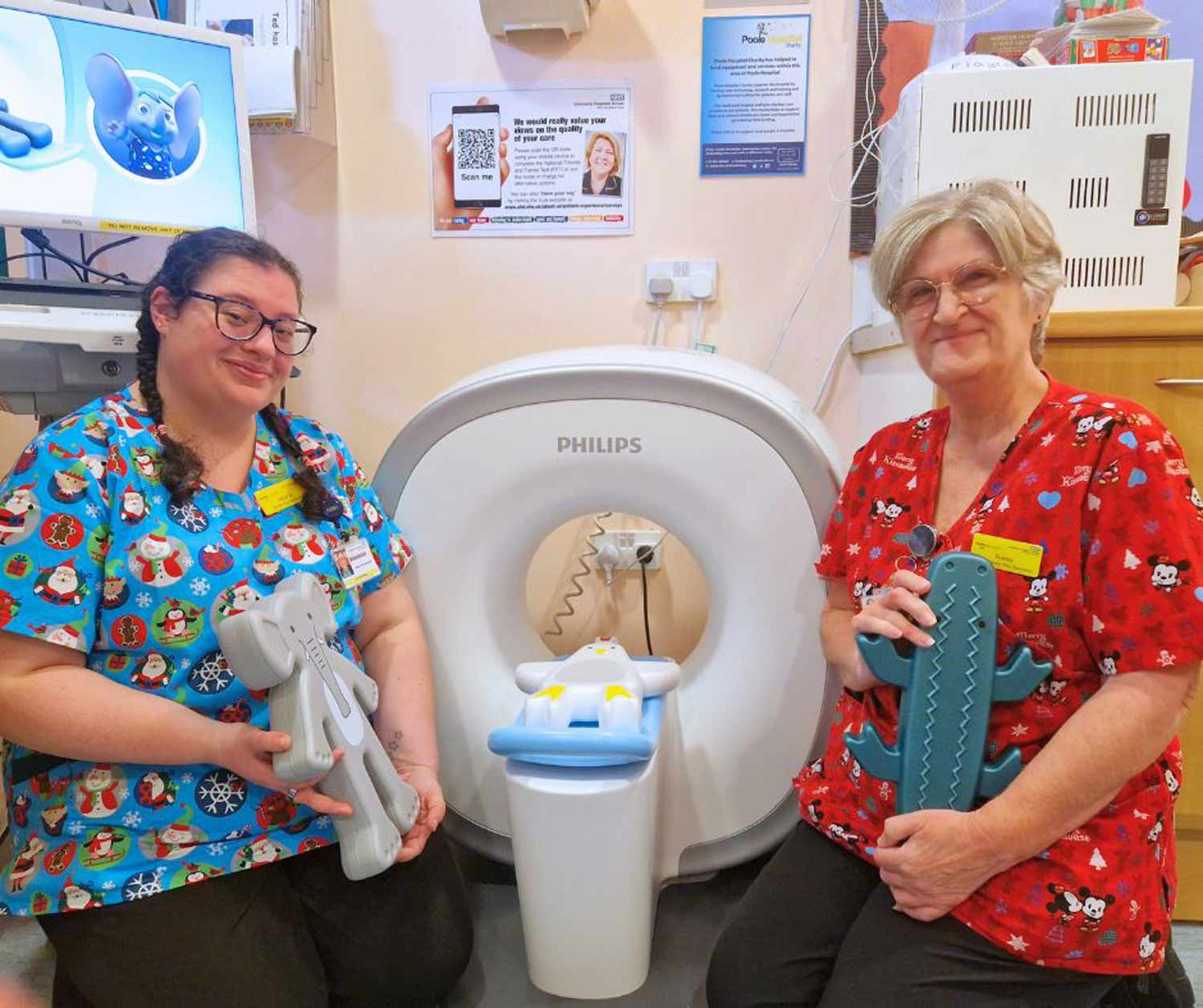 Charity funded Kitten Scanner making positive impact for young patients at Poole Hospital