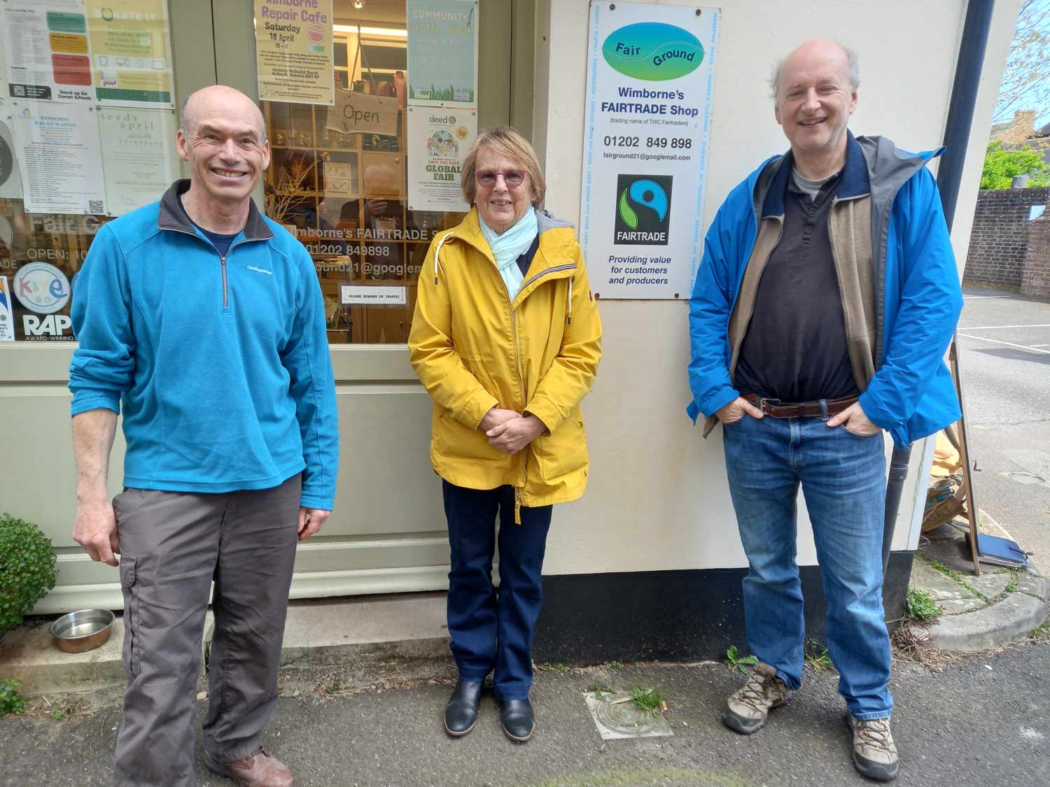 Dr Neil Smith, Linda Bunting and Adrian Newton from Planet Wimborne