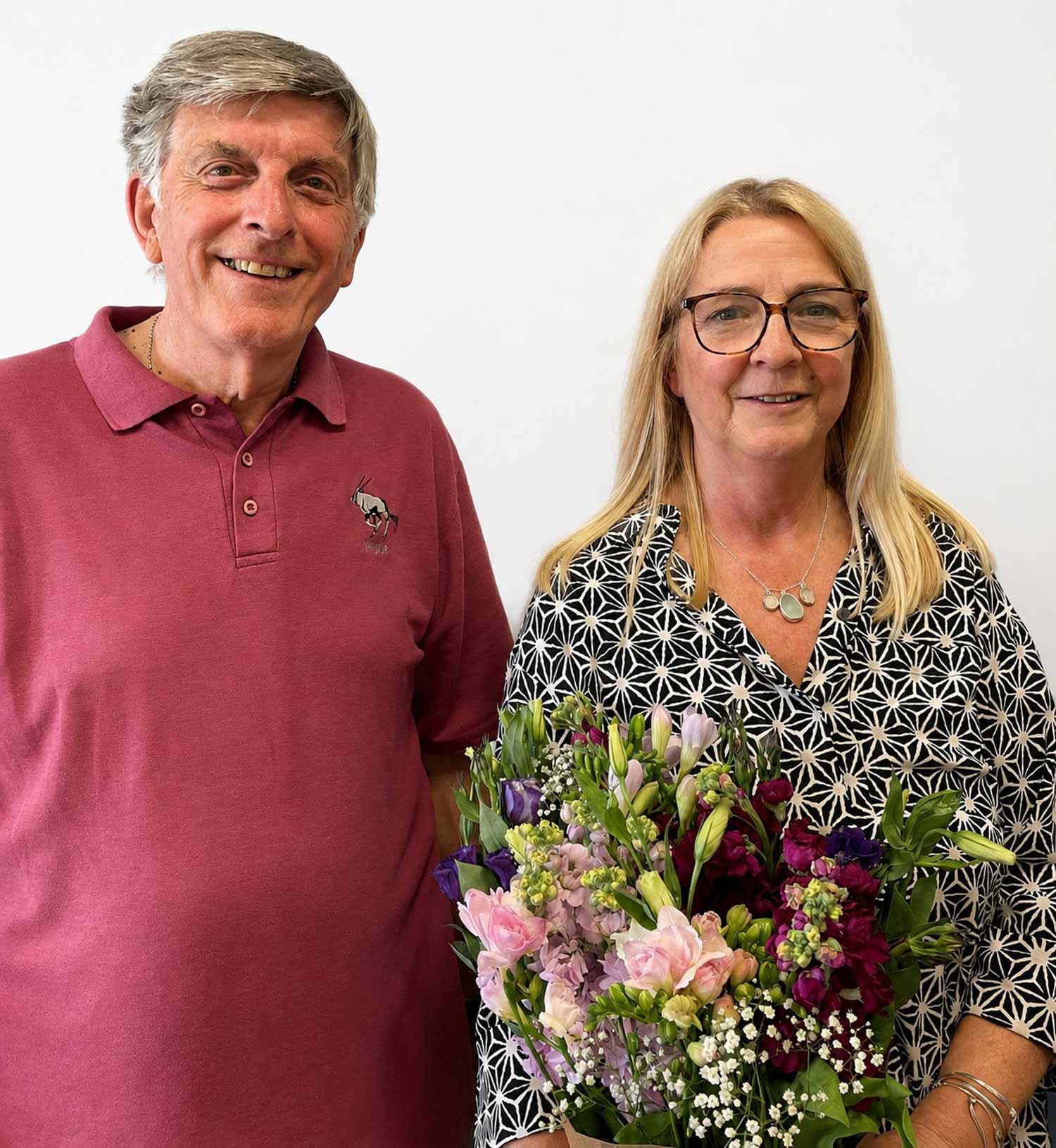 Alan Breakwell with Helen Goldsack