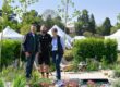 Showcase Garden: Nature’s Spa by Vicky Lincoln and Rob Woodhouse pictured with Gardeners’ World presenter Adam Frost, Award: Gold