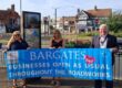 L-R: Christchurch BID’s Ellie Howes, Bargates trader Sue Withers, and Christchurch & District Chamber of Commerce President Tim Lloyd
