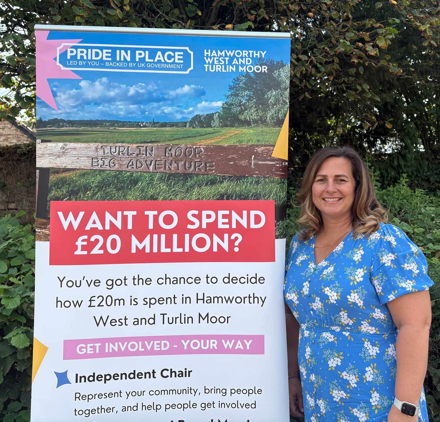 Claire Starmer. Interviews for the rest of the Board members will take place throughout August and then they will take the next six months asking local residents how they feel the £20m should be spent.