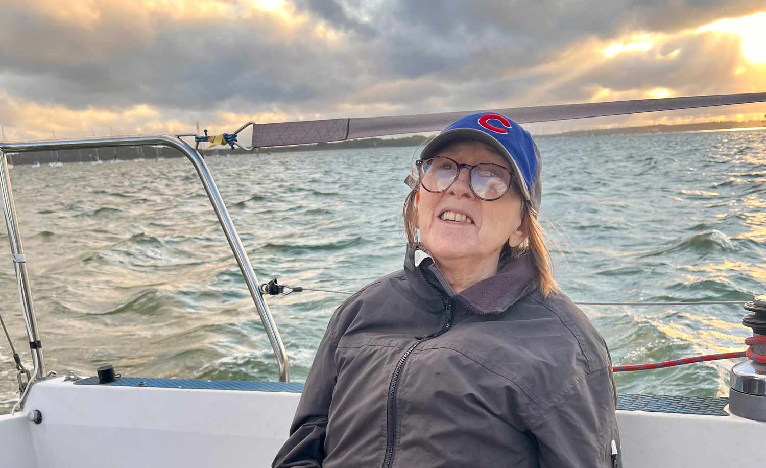 Alexandra House resident, Chrissie, took part in a race with Poole Yacht Club for her sailing wish