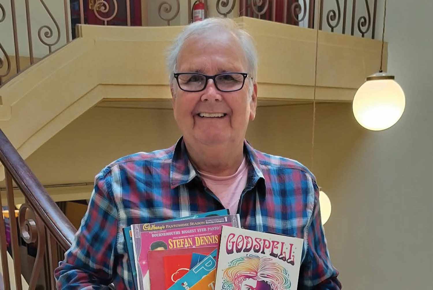 Nigel with a selection of his programme donations