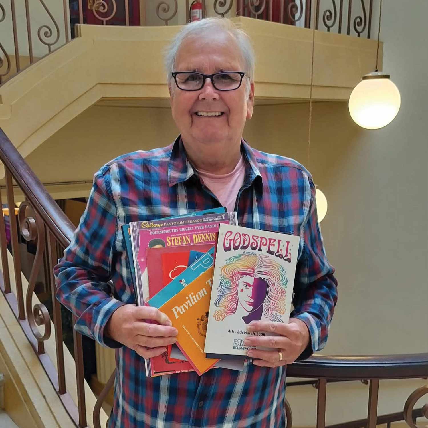 Nigel with a selection of his programme donations