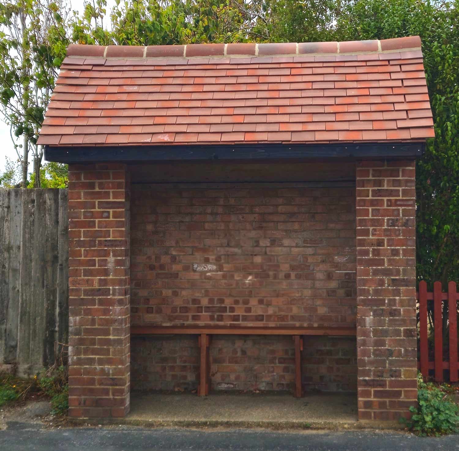 North Poulner Road - New roof and bench