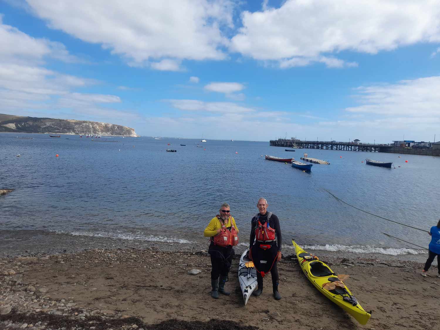 Paul and Allen at Monkey Beach Swanage