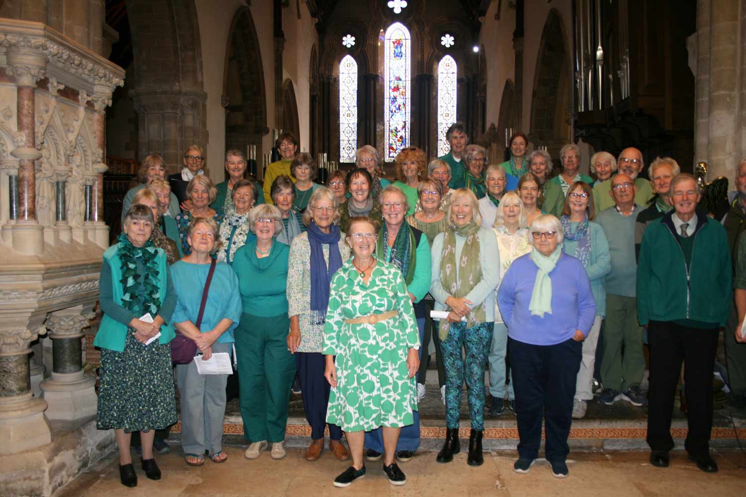 Local Vocals were amongst choirs who performed in Wimborne Minster church.