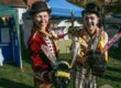 Two people from the Bee Circus buzzed into town