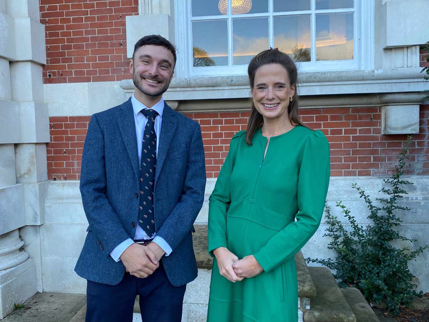 Will Bridges (Ferndown Upper) and Liz Thornton (Bryanston)