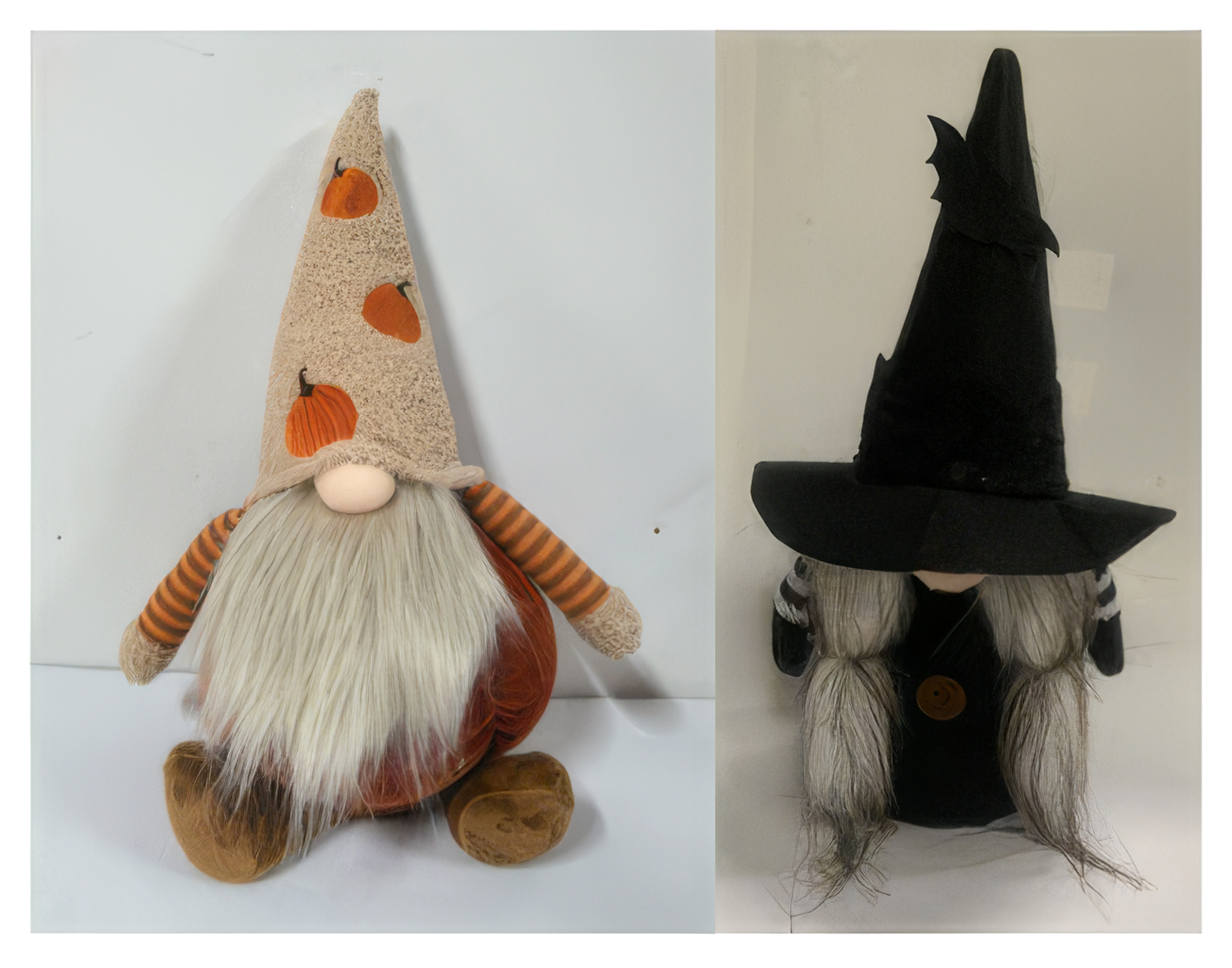 HV Pumpkin Plush Gonk (Kimball no. 3933401) and HW Mini Gonk (Kimball no. 3260901)